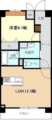 アステールKの間取り画像