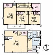 シャーメゾンMORIの間取り画像