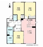 アンビシヨン A棟の間取り画像