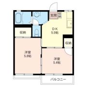 コスモコーポ黒砂の間取り画像