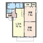 パレーシャル緑ケ丘 IIIの間取り画像
