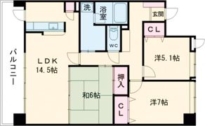エイルヴィラ上通りサンアベニューの間取り画像