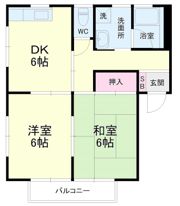 メゾンソレイユ Aの間取り画像
