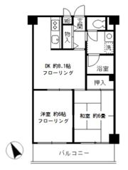 清晃マンションの間取り画像