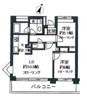 プライムコート磯子屏風ヶ浦の間取り画像