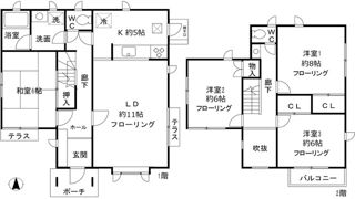 パークヴィレッジ王禅寺Iの間取り画像