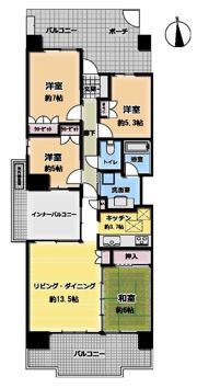 オラリオン サイト 4番館の間取り画像