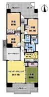 オラリオン サイト 4番館の間取り画像