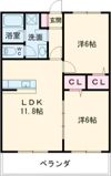 ポエムハイツの間取り画像