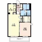 コーポフレグランスFの間取り画像