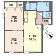 ラベンダー虹Aの間取り画像