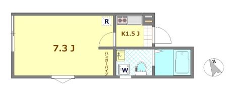 エスフラット国立の間取り画像