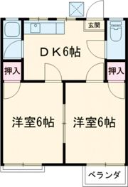 コーポ田中 Aの間取り画像