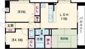 仮）久留米市合川町マンションの間取り画像