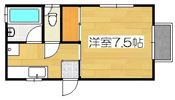 コーポ清水の間取り画像