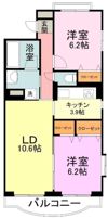 ラ・ファミーユ若杉の間取り画像