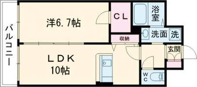 プリグレイス琴平の間取り画像