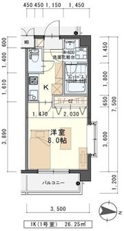 しゃとれ山手町の間取り画像