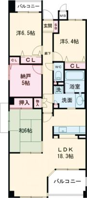 グランステイツ六甲・桜通の間取り画像