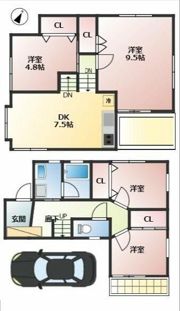 一ノ割大竹貸家の間取り画像