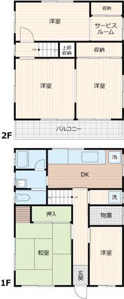 松戸市高塚新田戸建の間取り画像