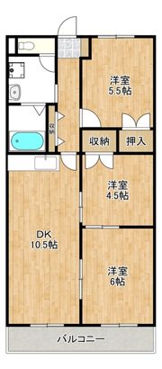エレガンス生田の間取り画像