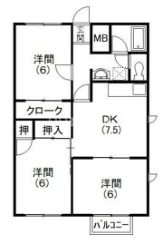 メゾンドふみⅡの間取り画像