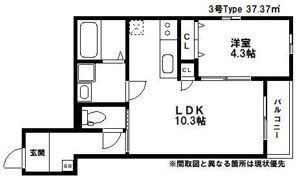 サニーガーデン古賀の間取り画像