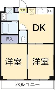 パールビル牧の原の間取り画像