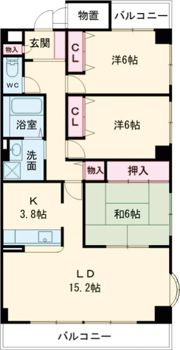 シャトーエレガンスの間取り画像