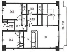 ロイヤルハイツ北島の間取り画像