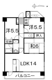 クニヒロマンションHの間取り画像