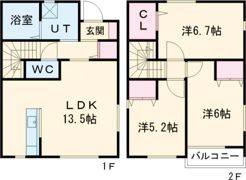 りんごの家の間取り画像