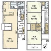穴川戸建の間取り画像