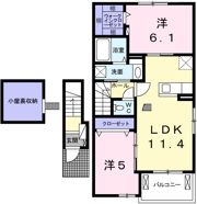 ライフステージ岡田Ⅱの間取り画像