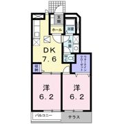 オーブリーアサノ Aの間取り画像