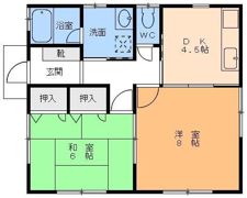 南江戸6丁目池田借家の間取り画像
