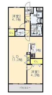 T・フェアリートキワの間取り画像