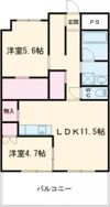 ディアコート新栄の間取り画像