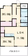 ディアコート新栄の間取り画像
