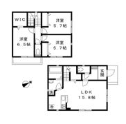 桜木戸建貸家 A棟の間取り画像