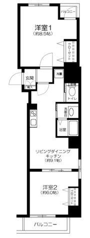 パークサイド東陽の間取り画像