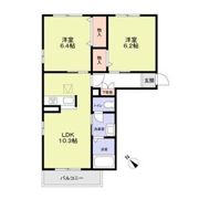 フルールVI番館の間取り画像