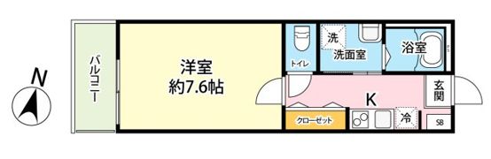 カプレットネロNの間取り画像