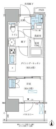 パークアクシス西大島コンフォートスクエアの間取り画像