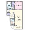 シャンテ カノンBの間取り画像