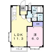 クレッセントハウスⅠの間取り画像