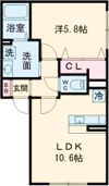 first sky Kの間取り画像