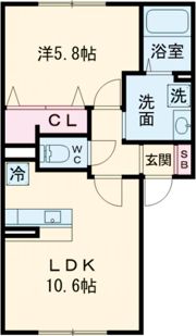 first sky Kの間取り画像