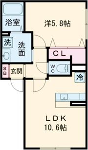 first sky Kの間取り画像